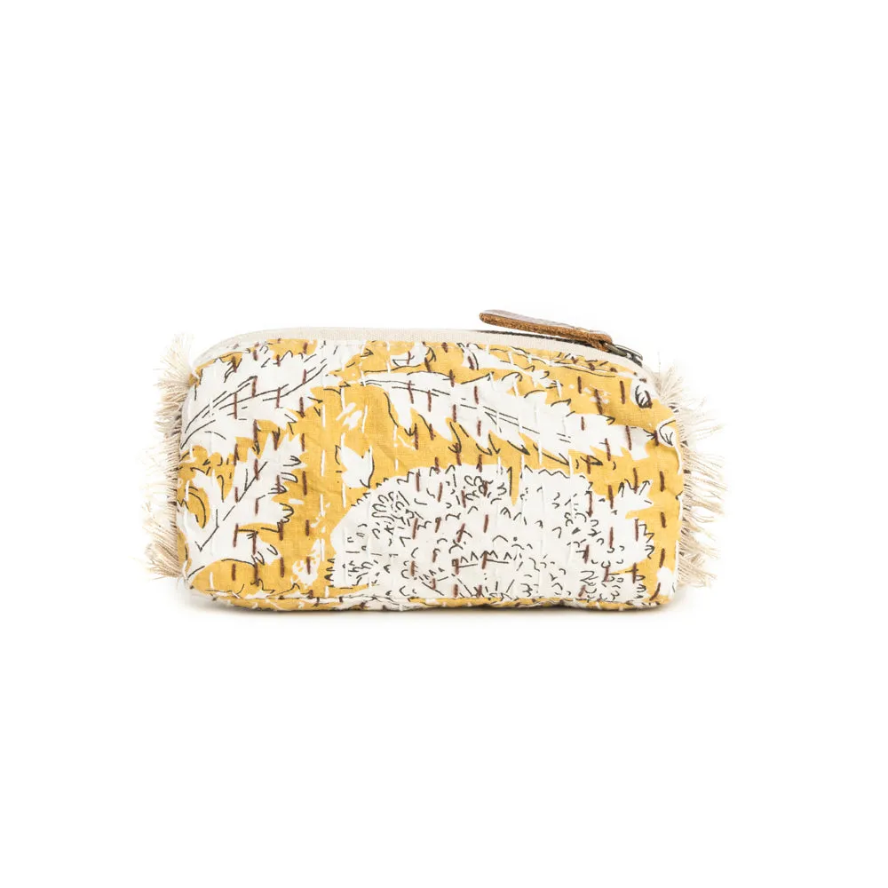 Golden Prairie Leaf Toiletries Bag sold by Myra Bag product image thumbnail 3