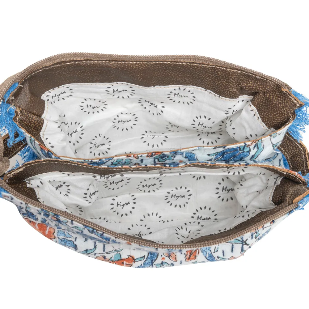 Whispers of azure wildflowers Small Crossbody Bag sold by Myra Bag product image thumbnail 5