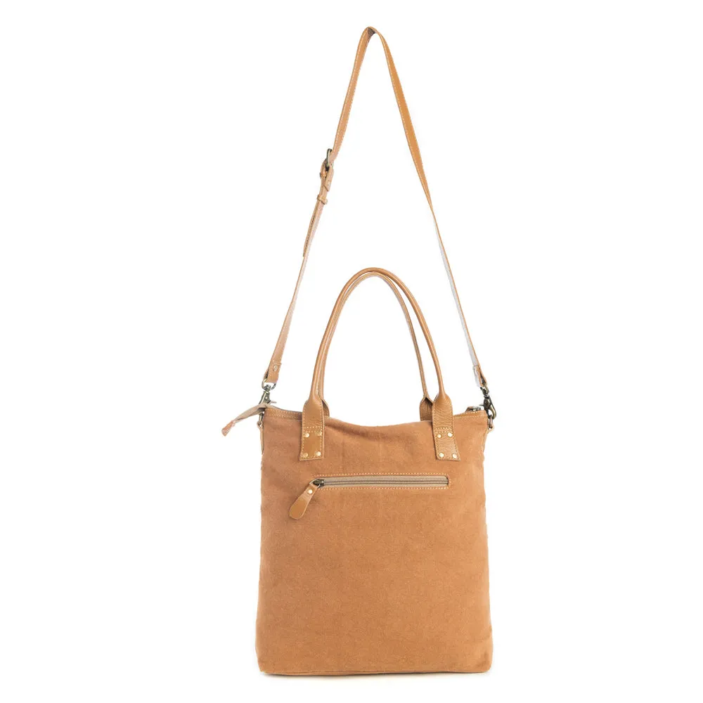 Mesa Maverick Tote Bag in Brown & White sold by Myra Bag product image thumbnail 3