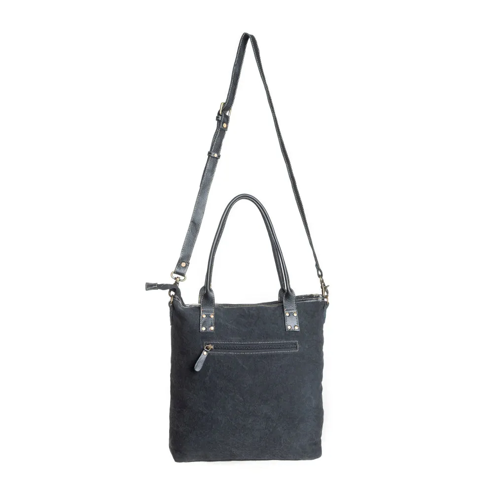 Mesa Maverick Tote Bag in Black & White sold by Myra Bag product image thumbnail 3