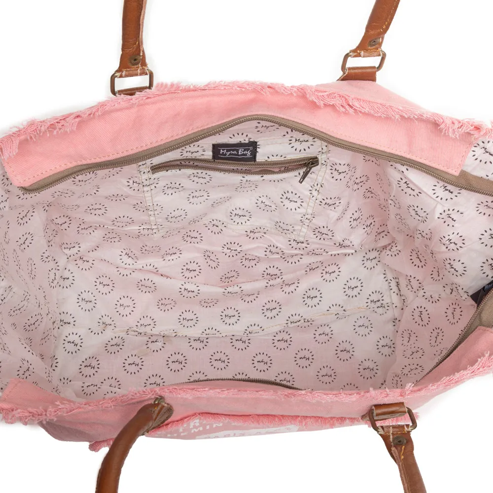 L'Atlantique Weekender in Pink sold by Myra Bag product image thumbnail 4