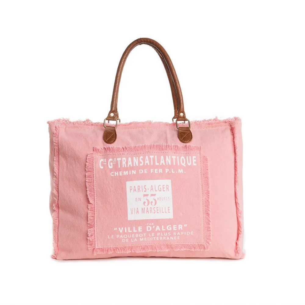 L'Atlantique Weekender in Pink sold by Myra Bag