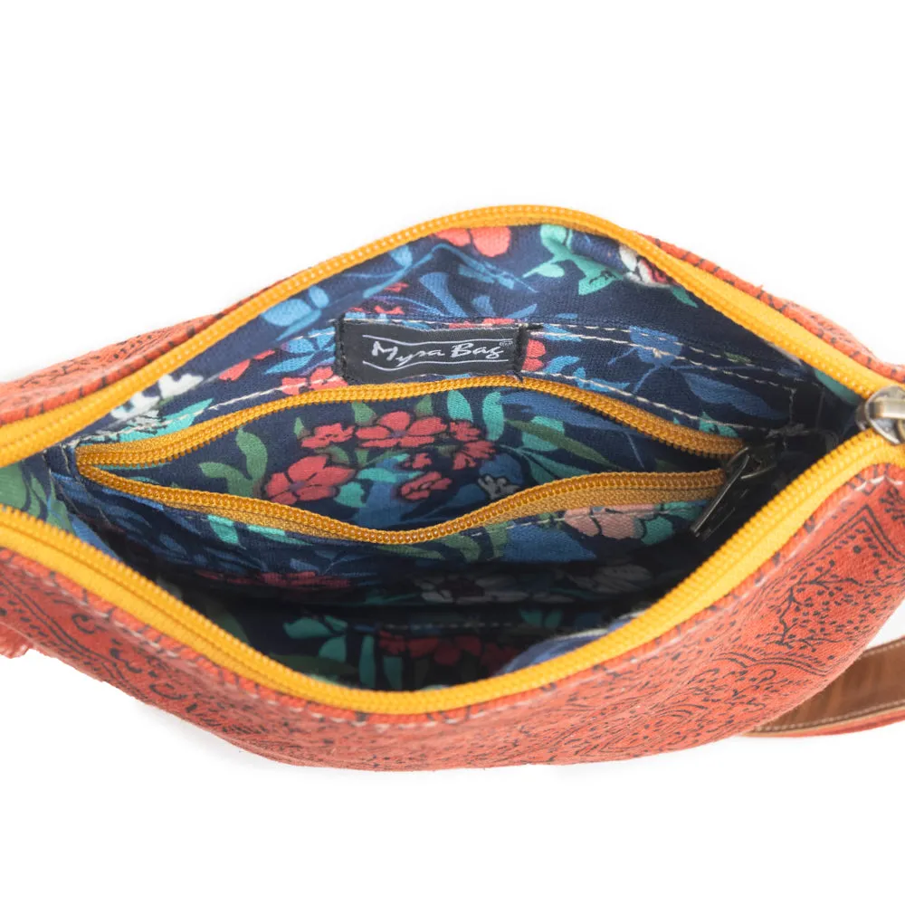 Triple Fork Ranch Crosbbody Bag in Scarlet sold by Myra Bag product image thumbnail 5