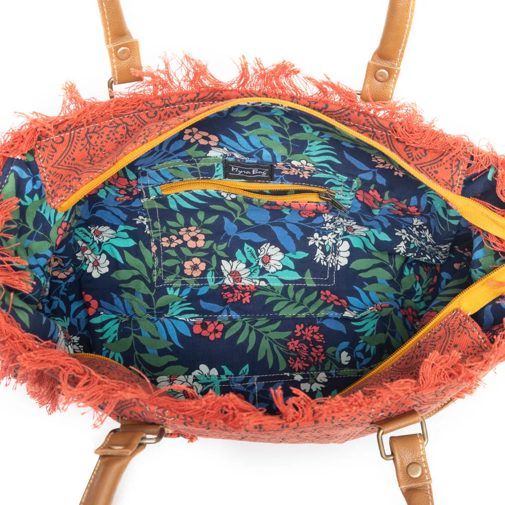 Triple Fork Ranch Tote Bag in Scarlet sold by Myra Bag product image thumbnail 4