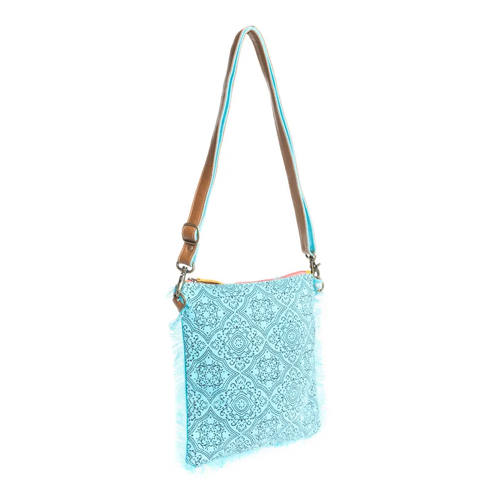 Triple Fork Ranch Crosbbody Bag in Turquoise sold by Myra Bag product image thumbnail 3