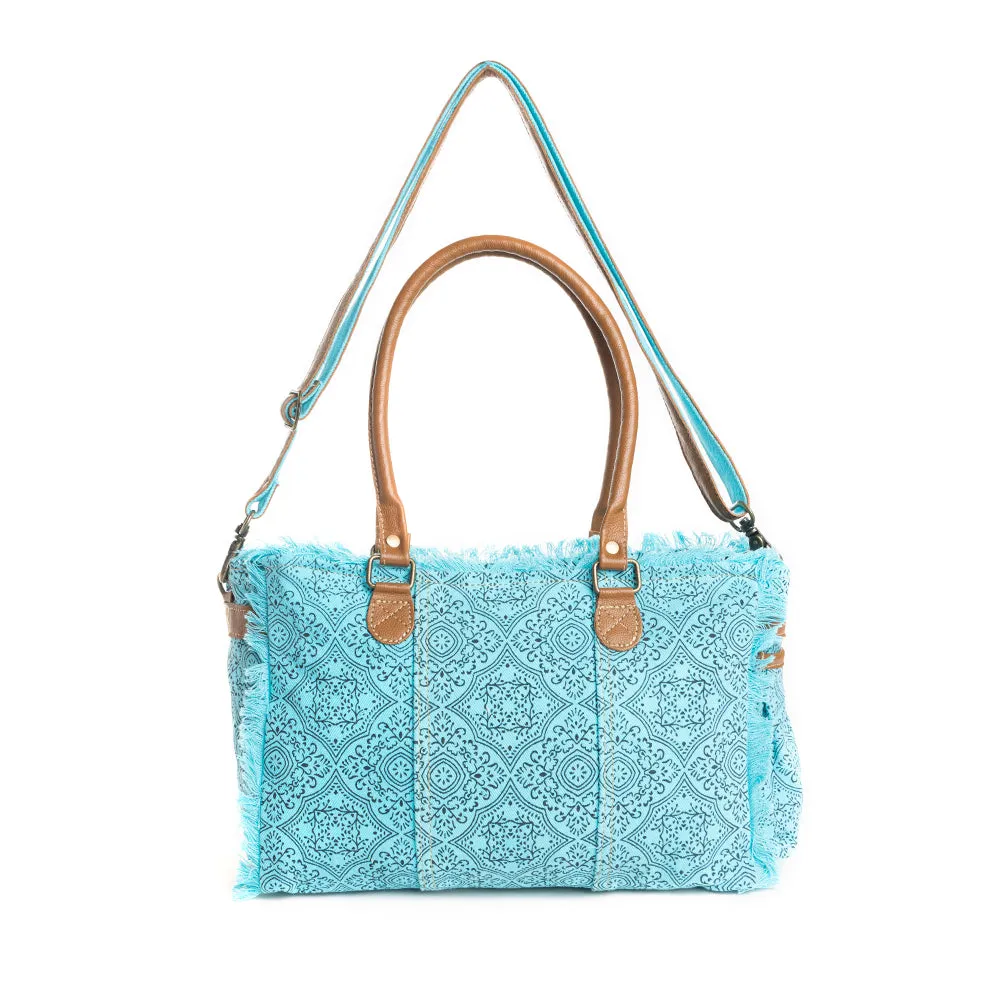 Triple Fork Ranch Tote Bag in Turquoise sold by Myra Bag product image thumbnail 3