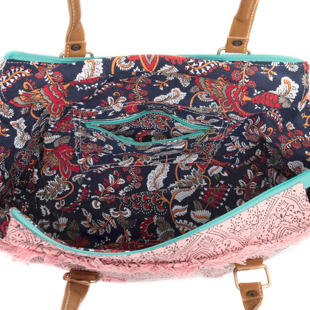 Triple Fork Ranch Tote Bag in Rose sold by Myra Bag product image thumbnail 4