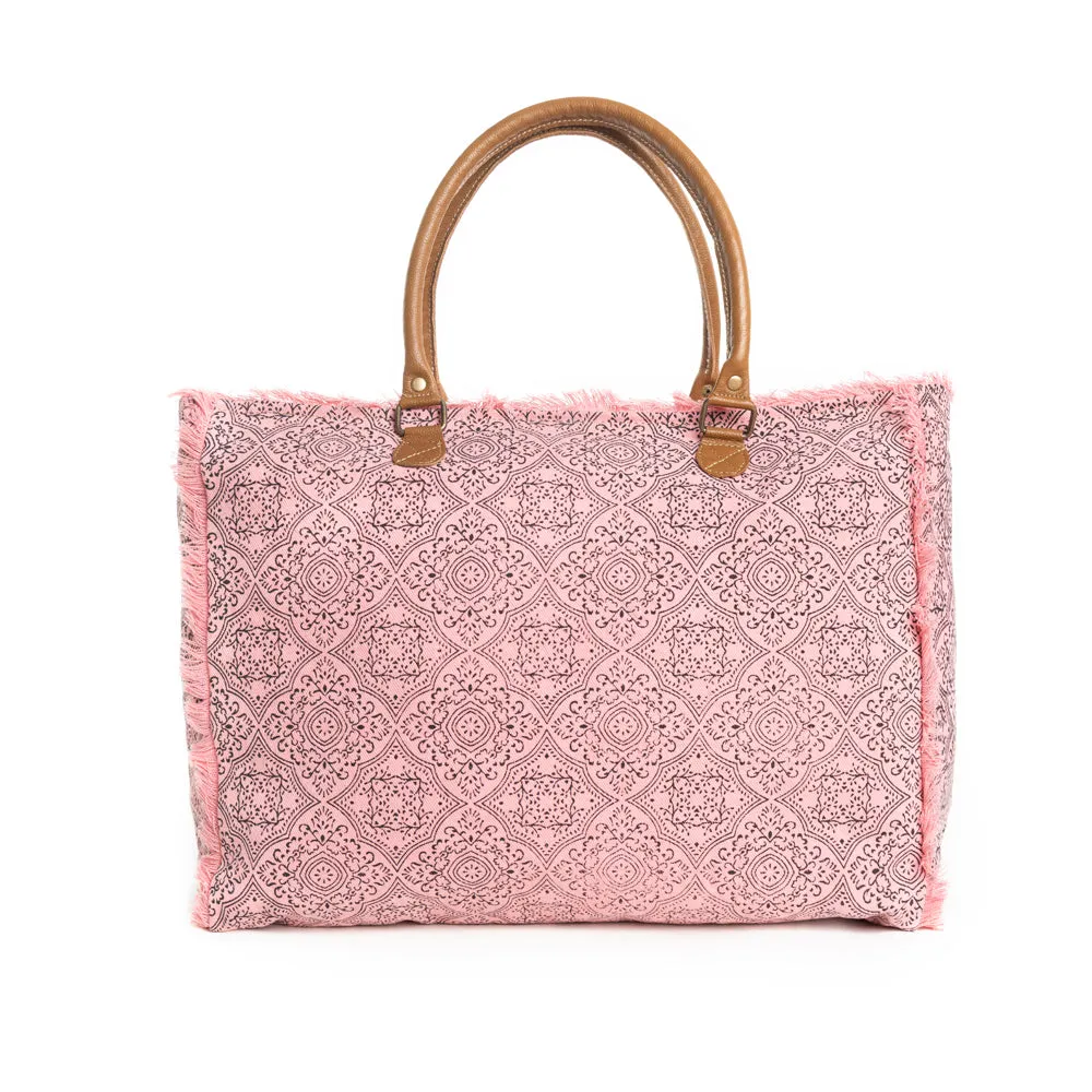 Triple Fork Ranch Weekender Bag in Rose sold by Myra Bag