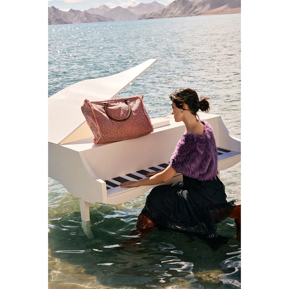 Triple Fork Ranch Weekender Bag in Rose sold by Myra Bag product image thumbnail 5