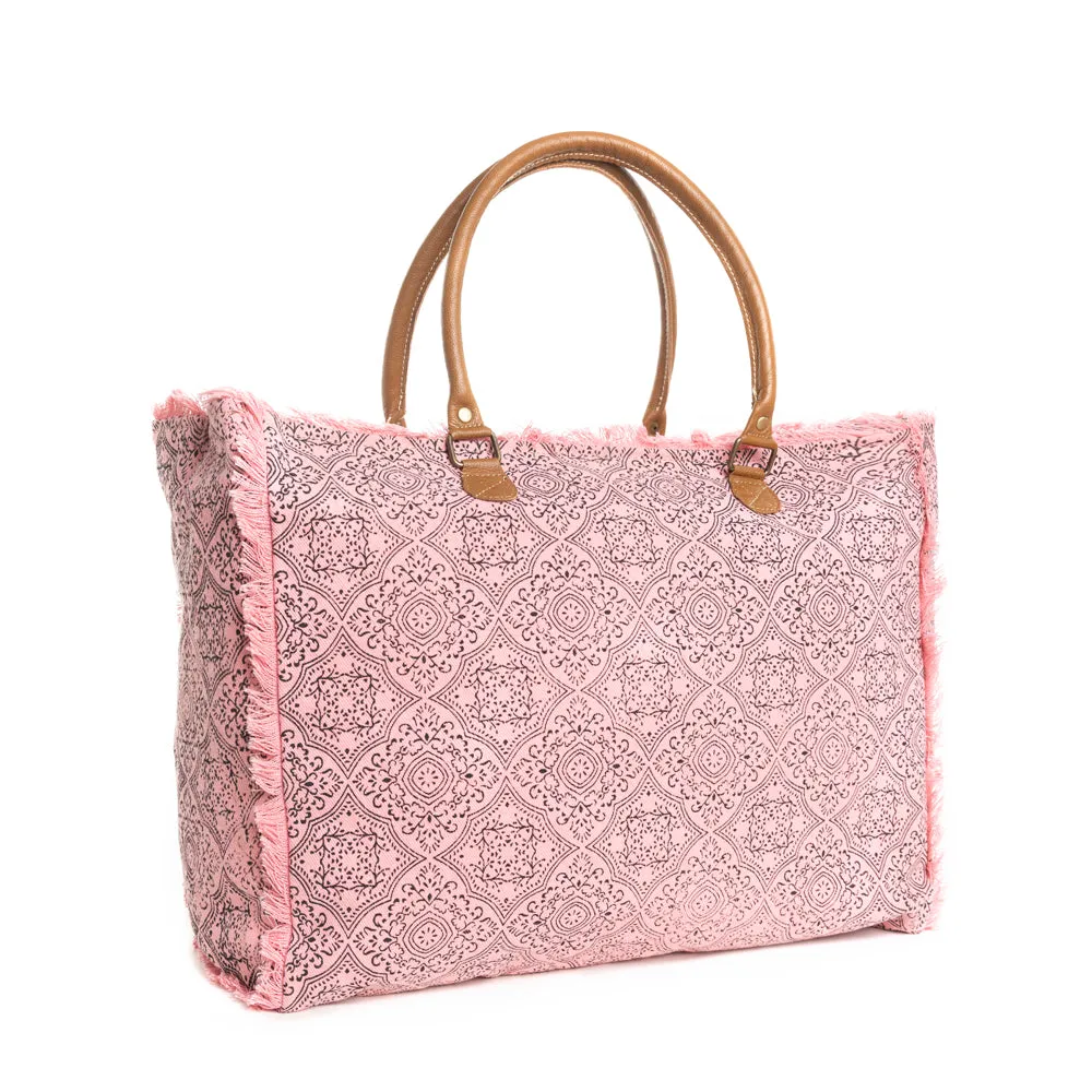 Triple Fork Ranch Weekender Bag in Rose sold by Myra Bag product image thumbnail 2