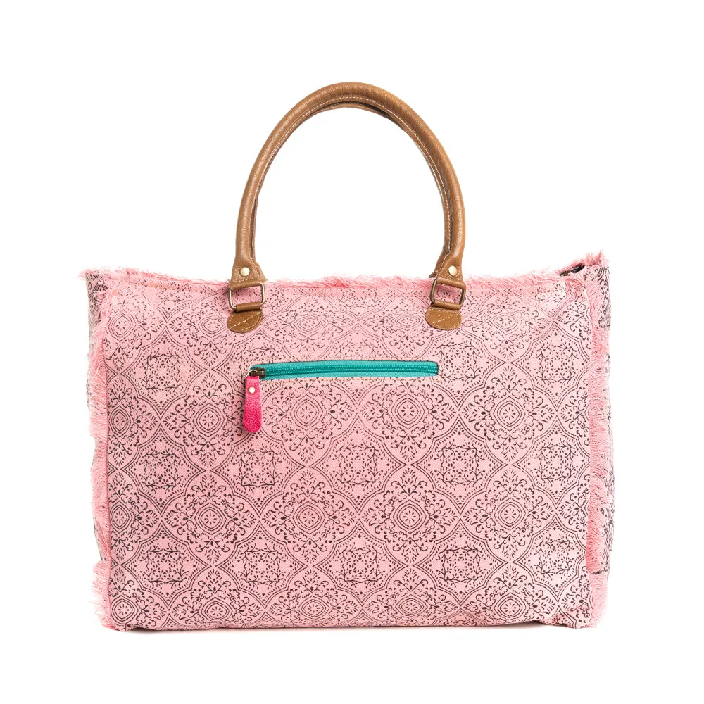 Triple Fork Ranch Weekender Bag in Rose sold by Myra Bag product image thumbnail 3