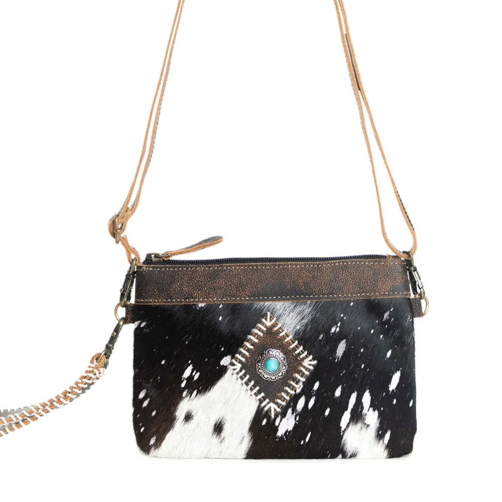 Eye of the Goddess Crossbody Bag in Black sold by Myra Bag