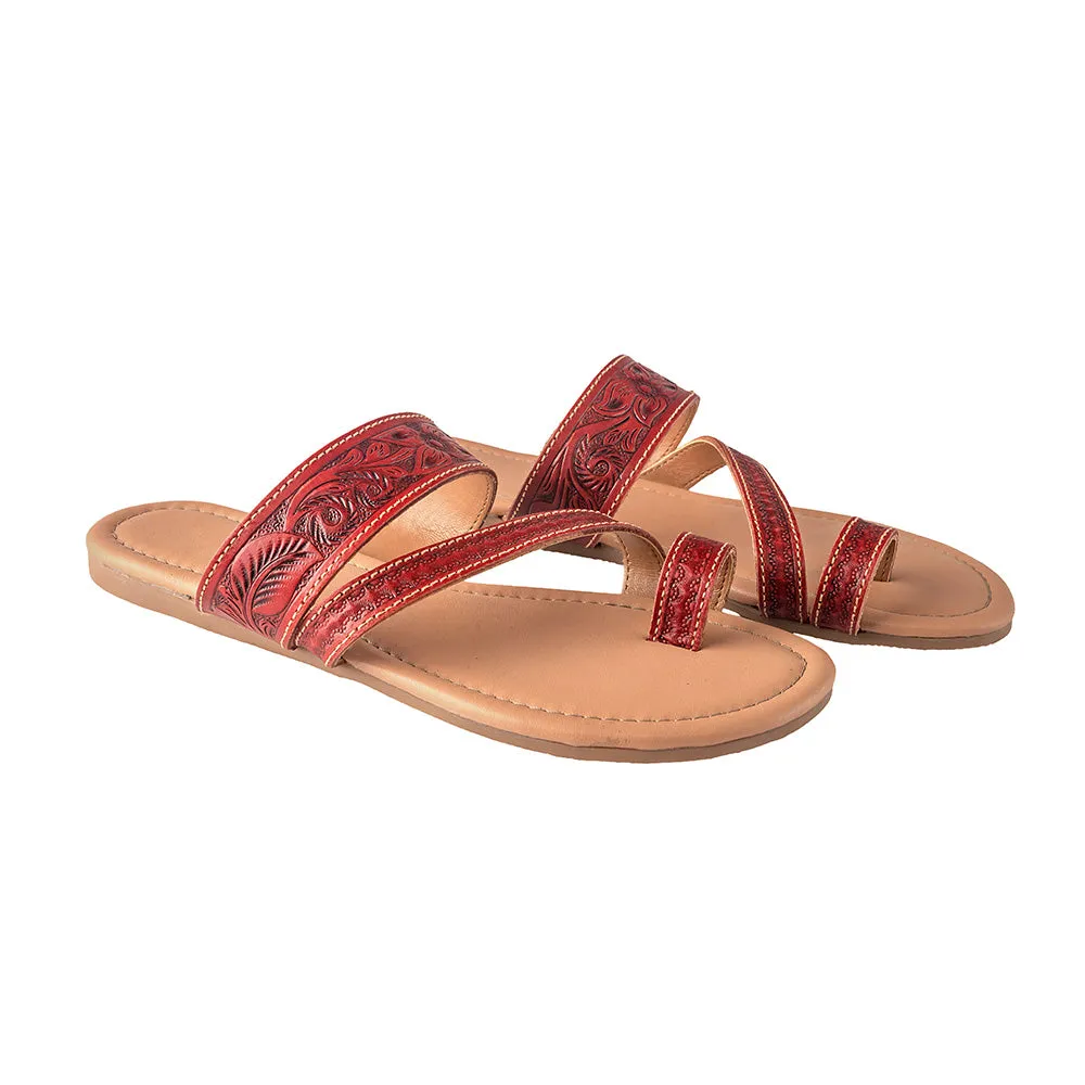 Lannie Mae Sandals in Scarlet sold by Myra Bag product image thumbnail 2