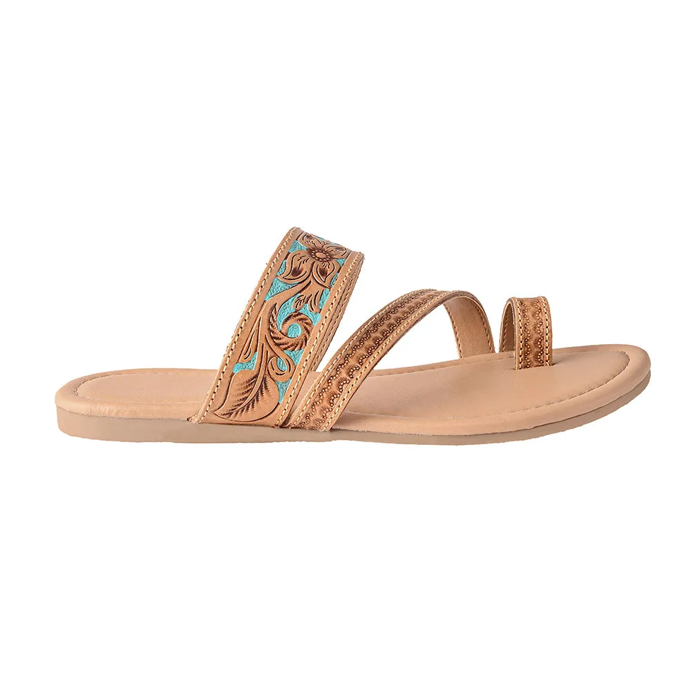 Lannie Mae Sandals in Honey sold by Myra Bag