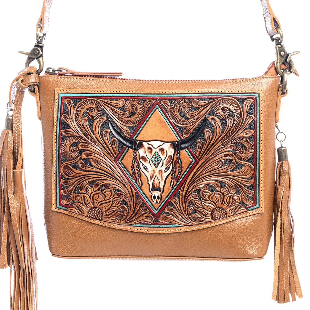 Tonopah Trail Hand-Tooled Bag sold by Myra Bag