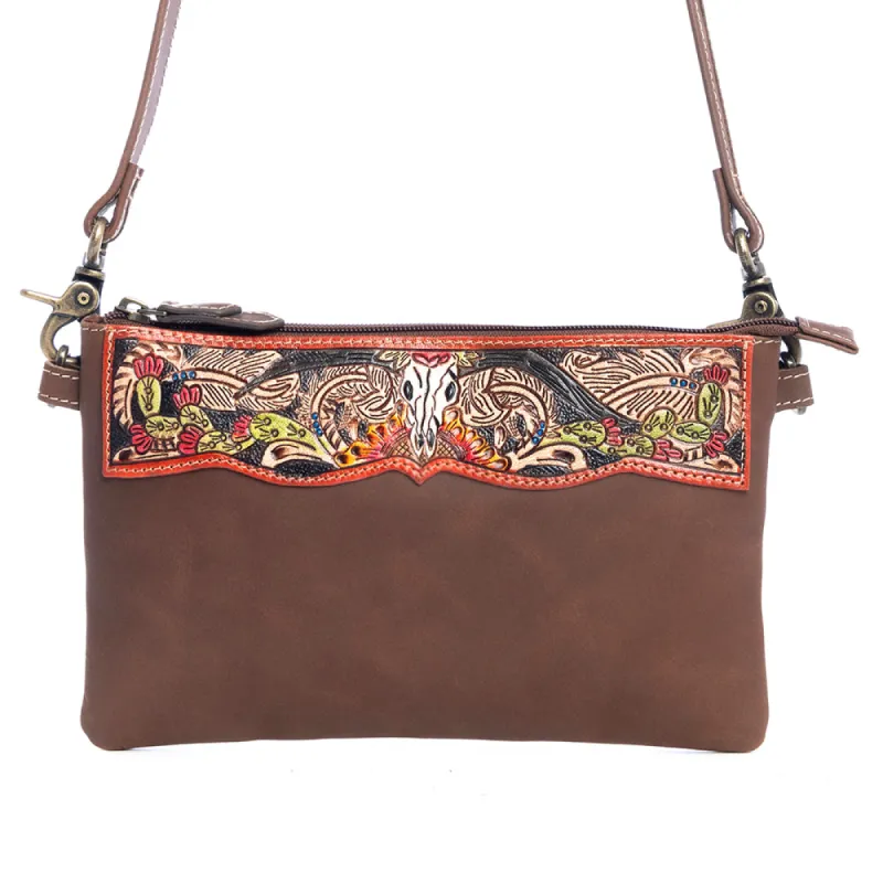 Dreamy Meadow Hand-Tooled Bag sold by Myra Bag