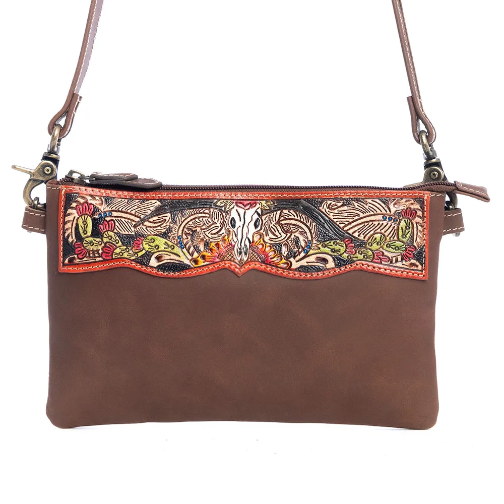 Dreamy Meadow Hand-Tooled Bag sold by Myra Bag