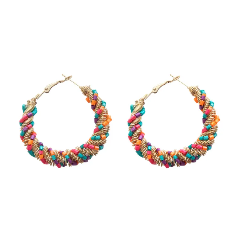 Colorform Bead Earrings sold by Myra Bag