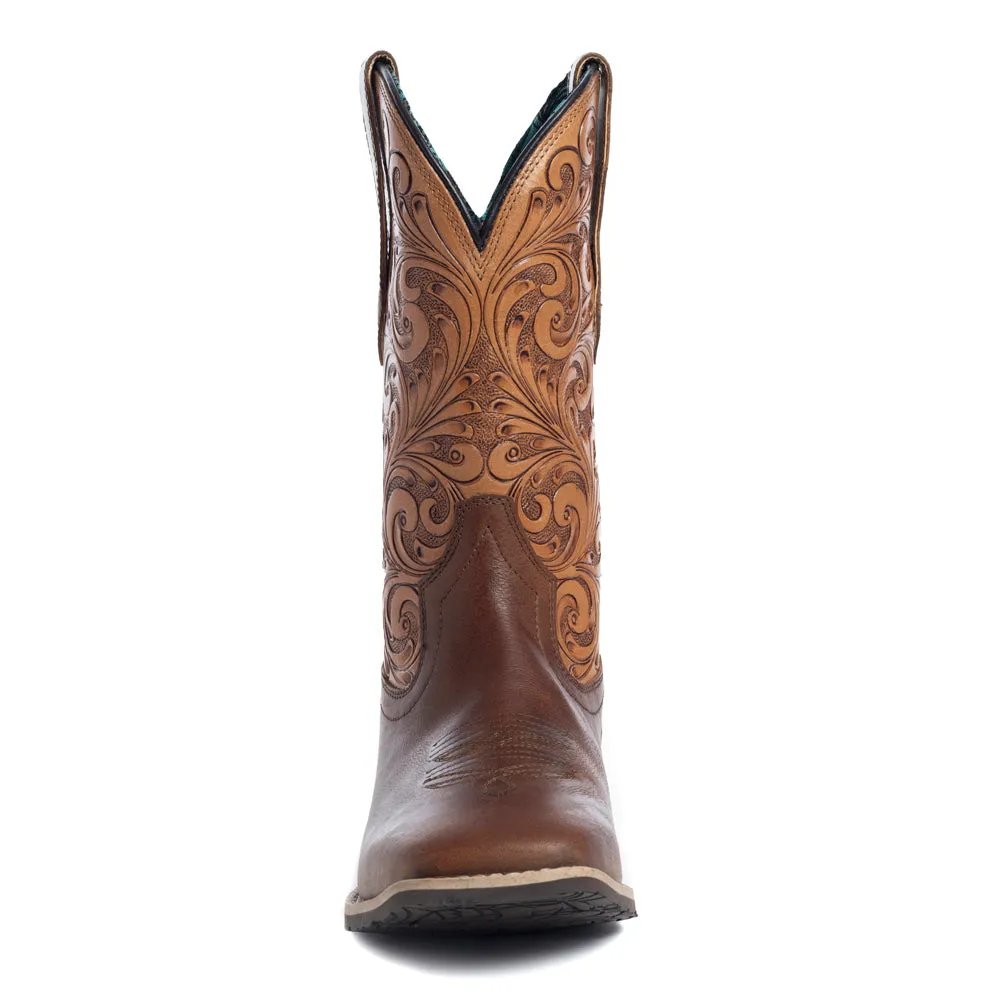 Camilita Hand-tooled Boots in Brown sold by Myra Bag product image thumbnail 4