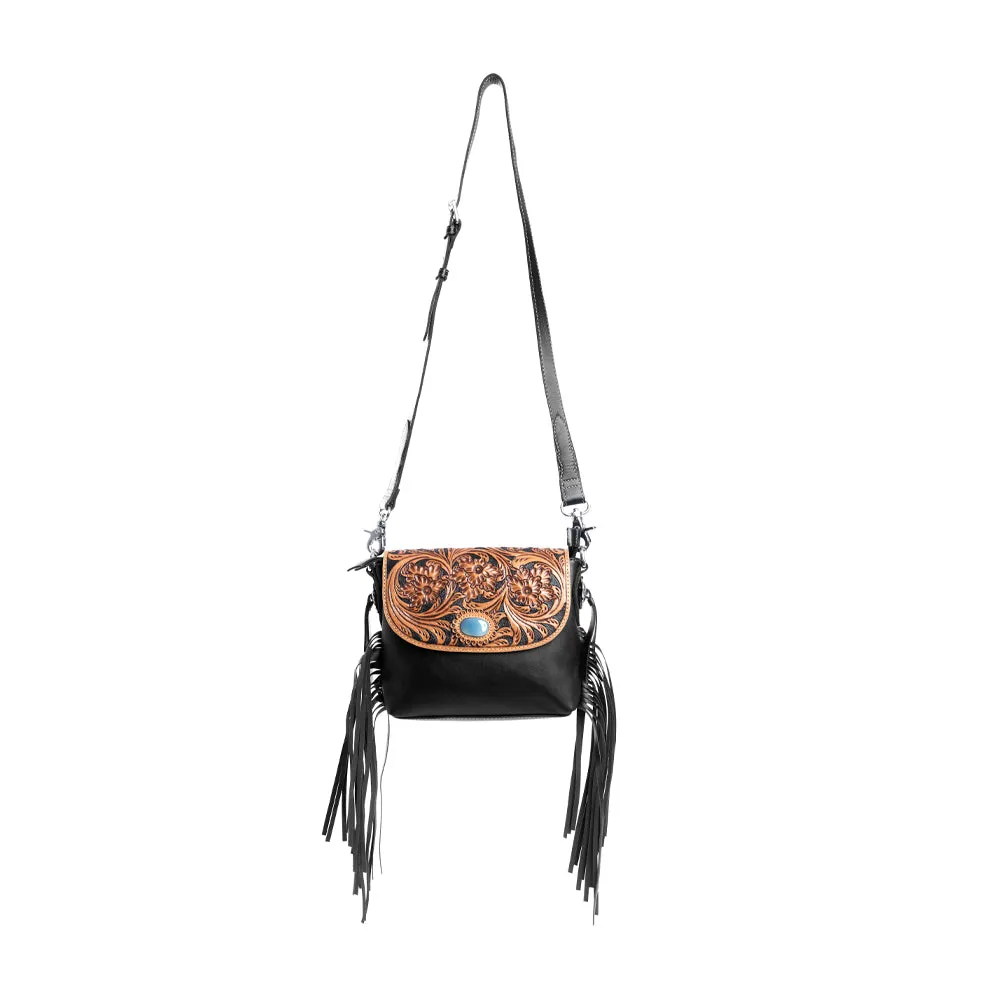 Ebony Delight Hand-Tooled Bag sold by Myra Bag product image thumbnail 4