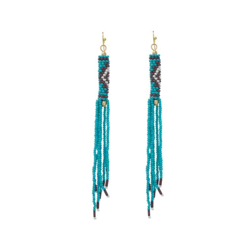 Tamika Beaded Earrings sold by Myra Bag