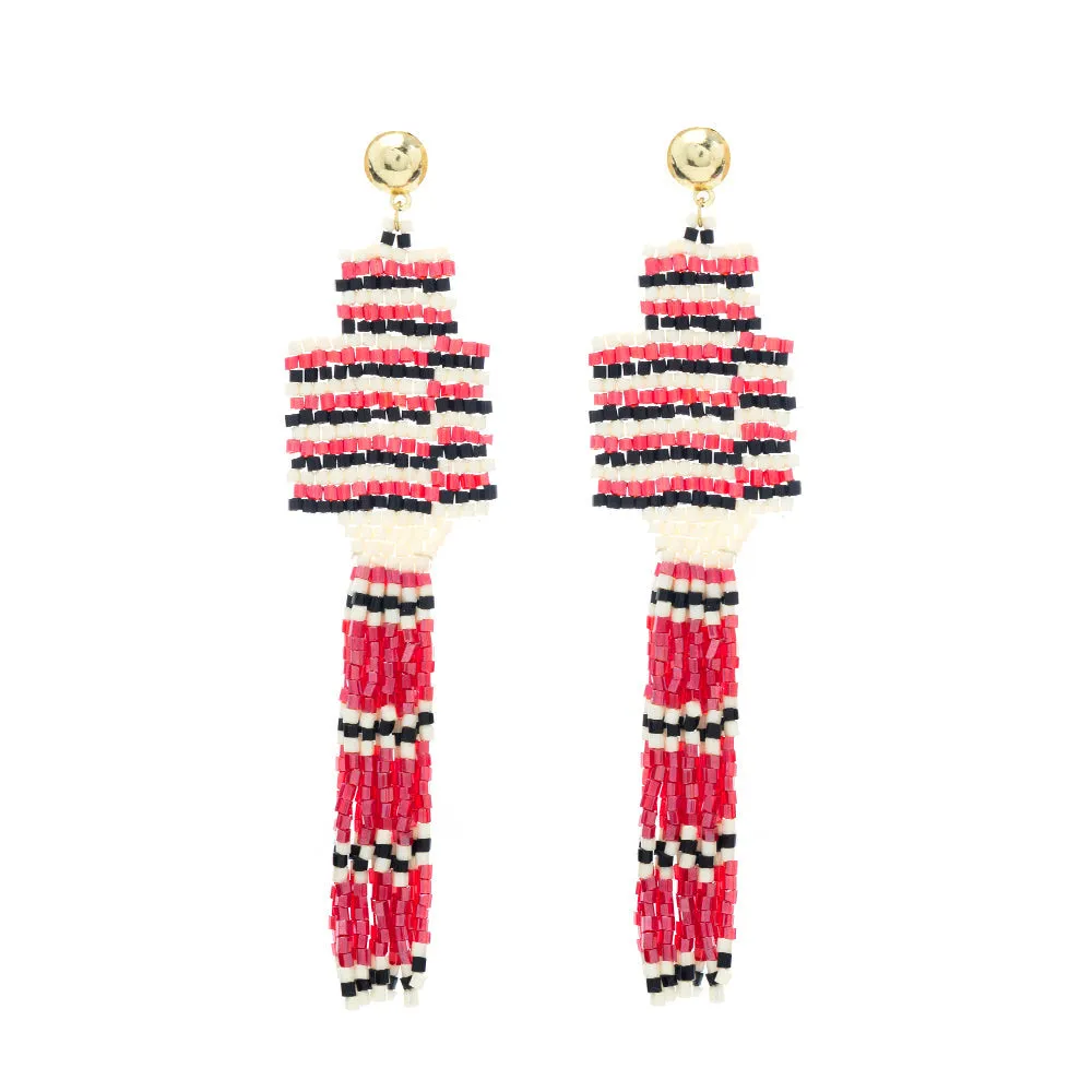L'Freyde Beaded Earrings sold by Myra Bag