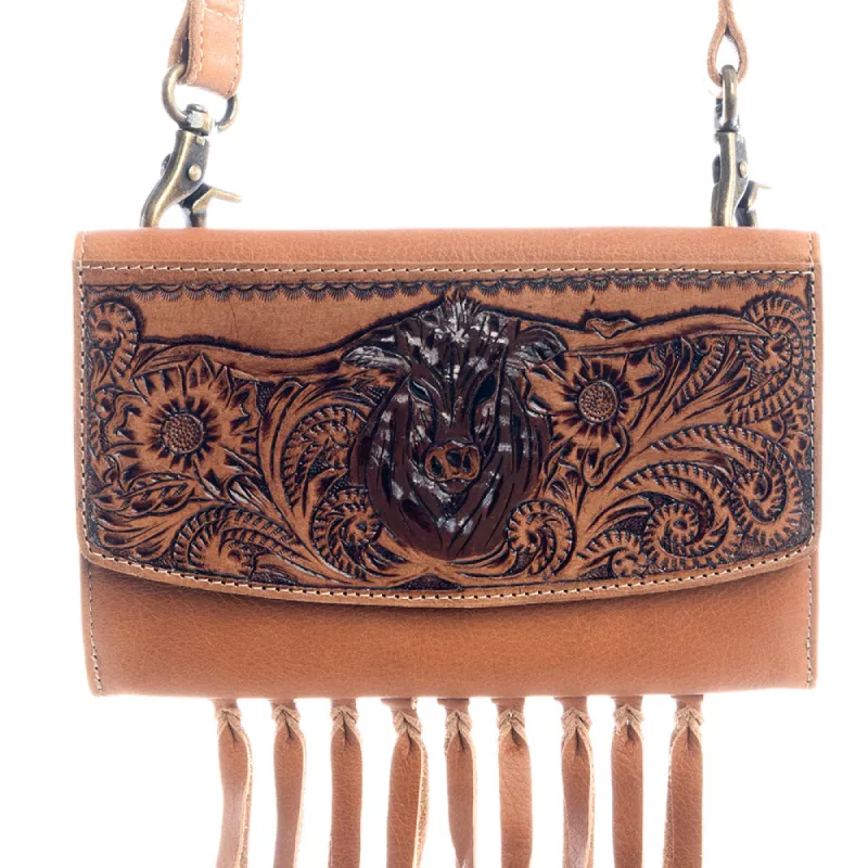 Alva Creek Hand-Tooled Bag sold by Myra Bag