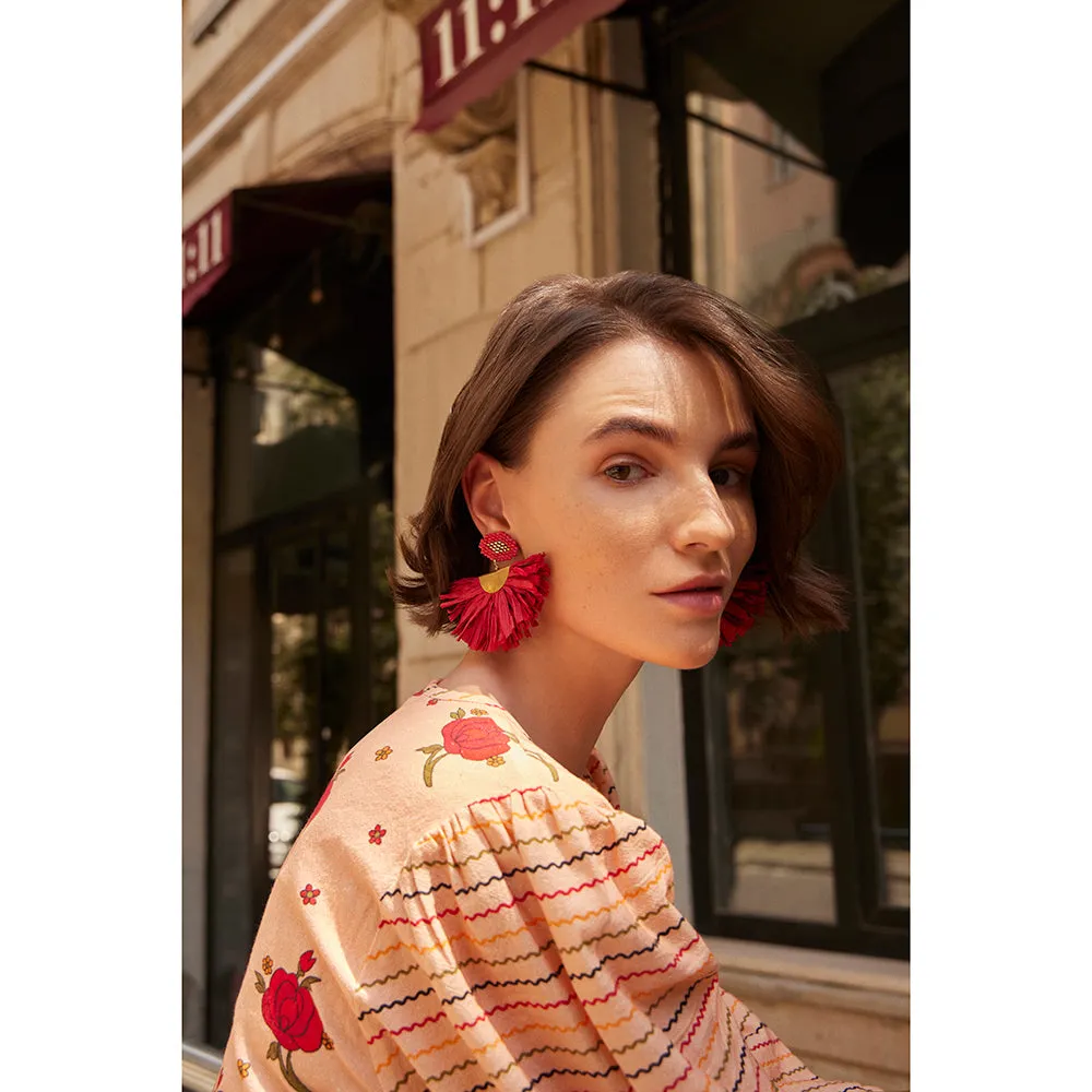 Dalila Scarlet Earrings sold by Myra Bag product image thumbnail 4