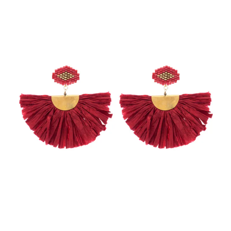 Dalila Scarlet Earrings sold by Myra Bag