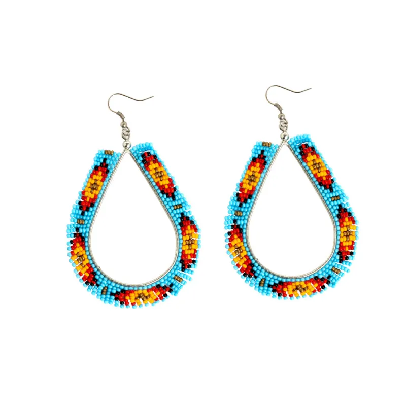 Where Water Runs Beaded Earrings sold by Myra Bag