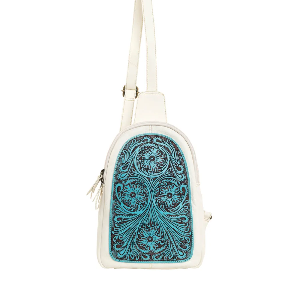 Harmony Ridge Sling Bag In Turquoise sold by Myra Bag product image thumbnail 2