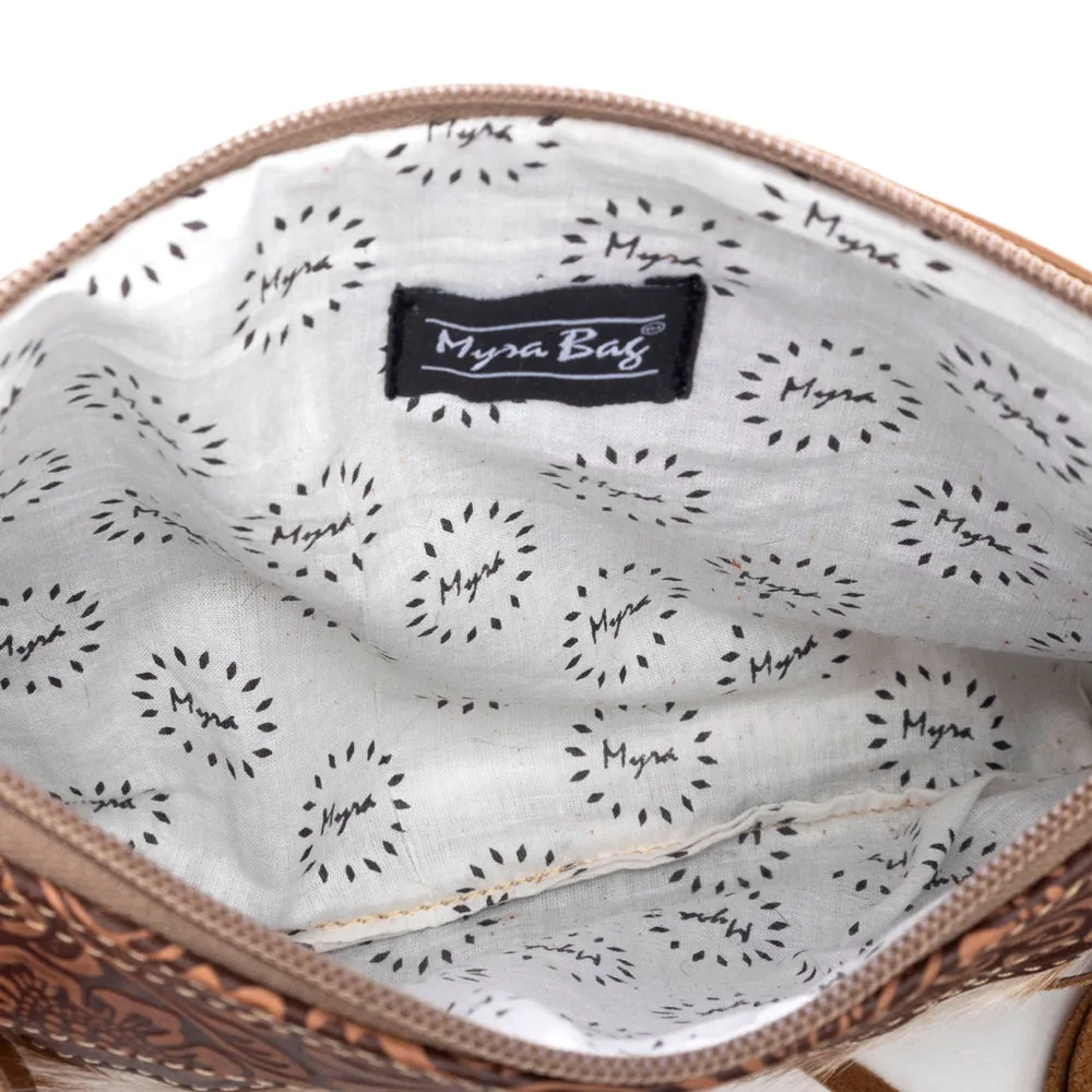 Mescalaro Hill Leather & Hairon Bag in Warm Caramel sold by Myra Bag product image thumbnail 5