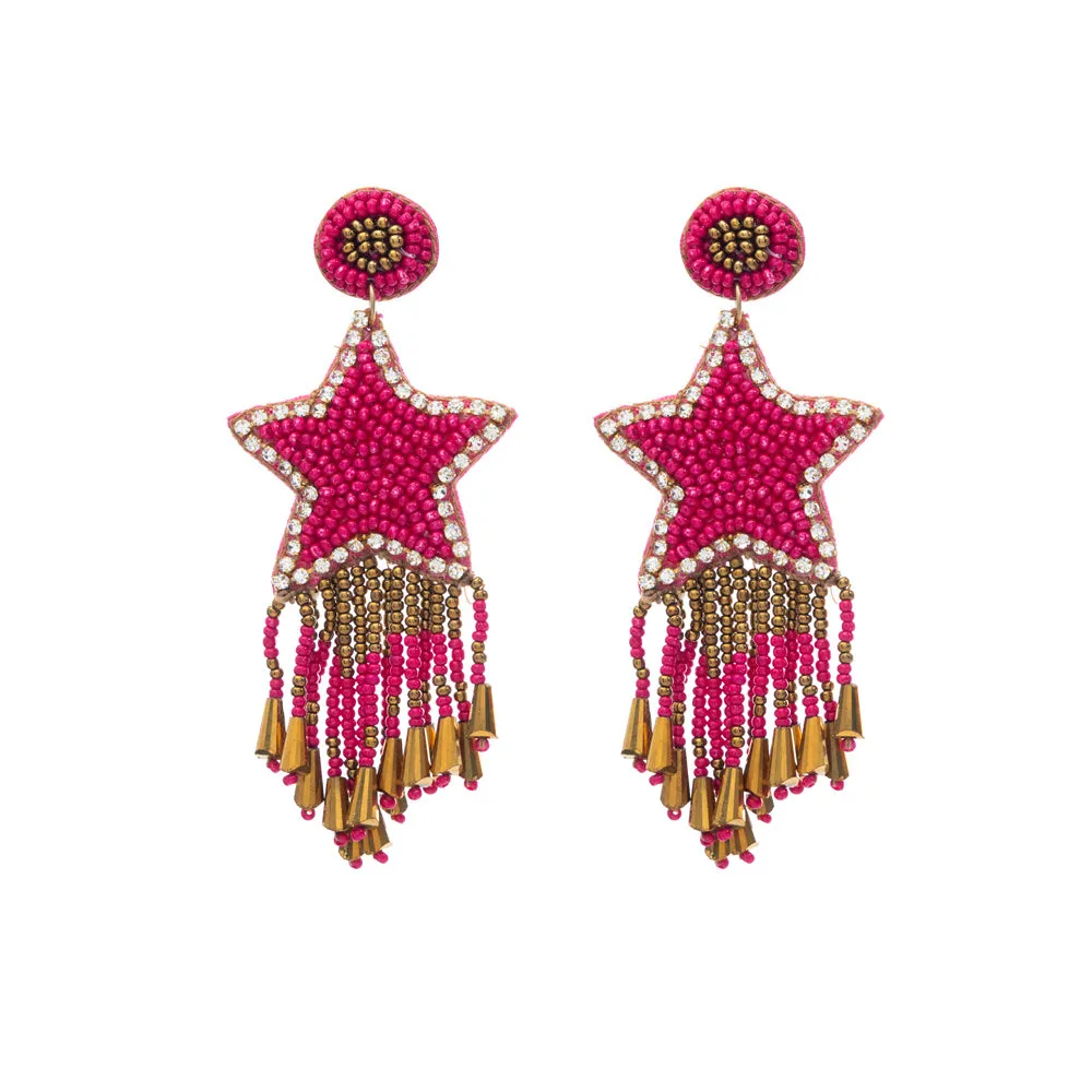 You Are My Star Beaded Earrings sold by Myra Bag