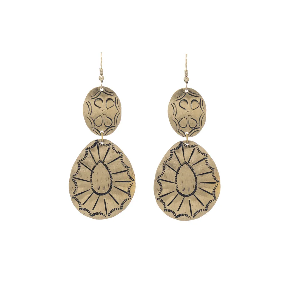 Mya's Medallions Earrings sold by Myra Bag