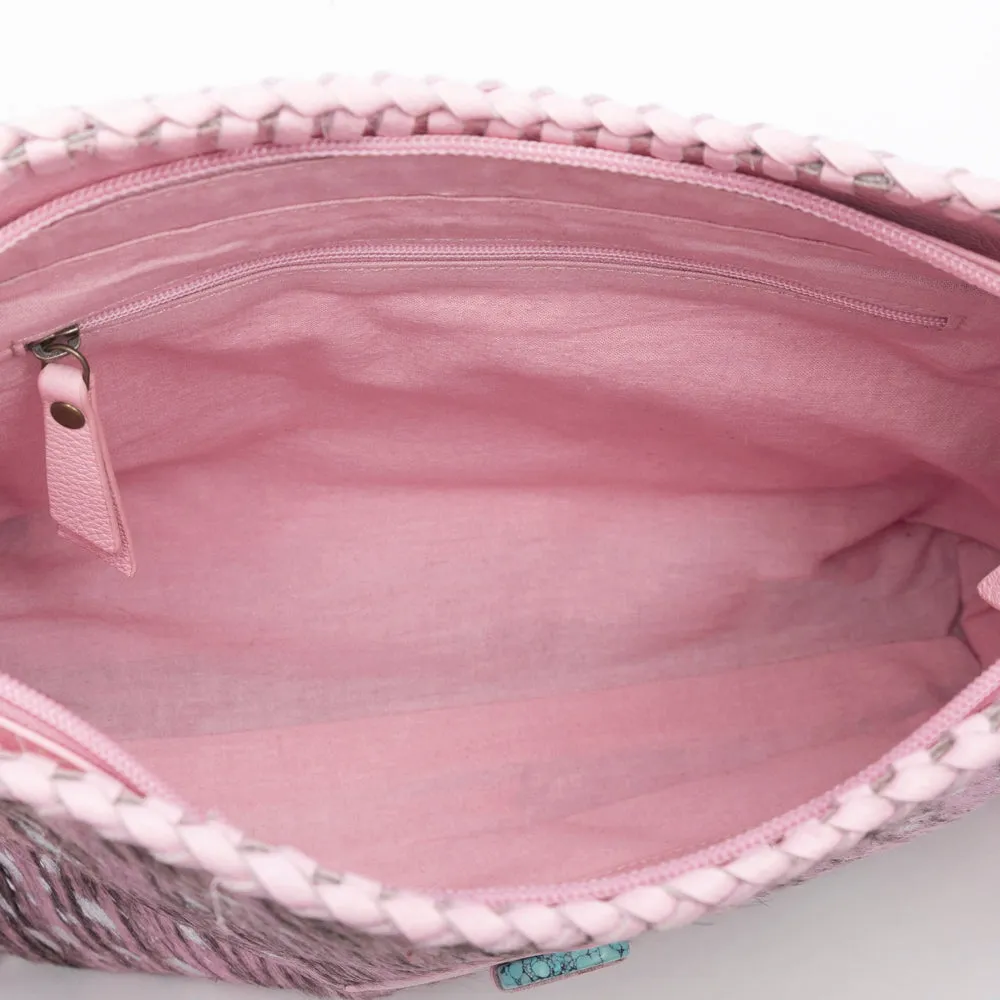 Silver Rose Trail Leather & Hairon Bag sold by Myra Bag product image thumbnail 5