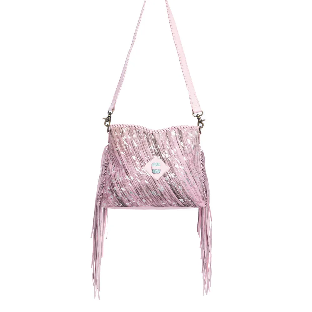 Silver Rose Trail Leather & Hairon Bag sold by Myra Bag product image thumbnail 2