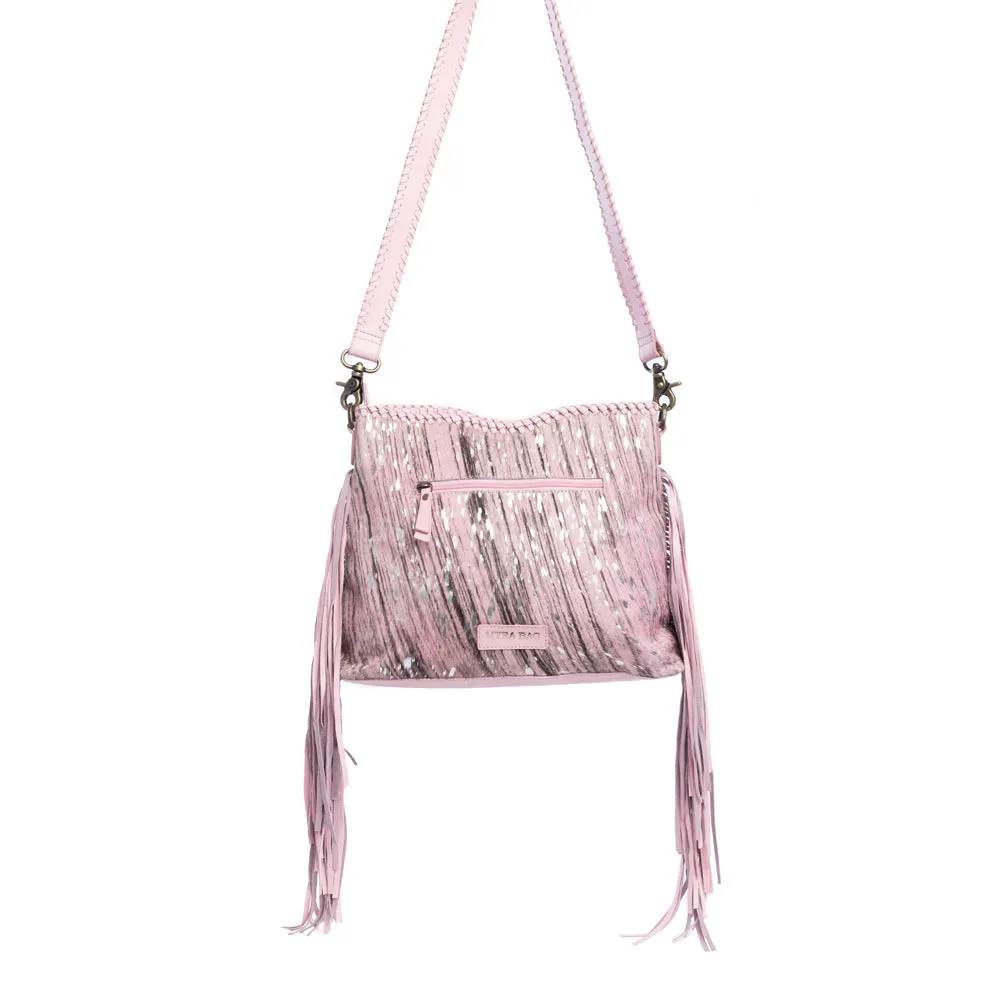 Silver Rose Trail Leather & Hairon Bag sold by Myra Bag product image thumbnail 4