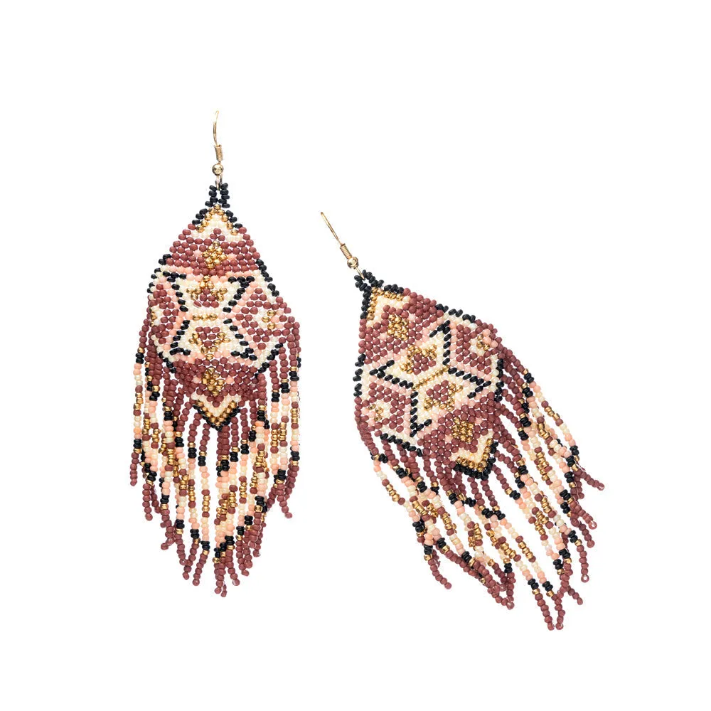 Tribe Spirit Beaded Earrings sold by Myra Bag product image thumbnail 2