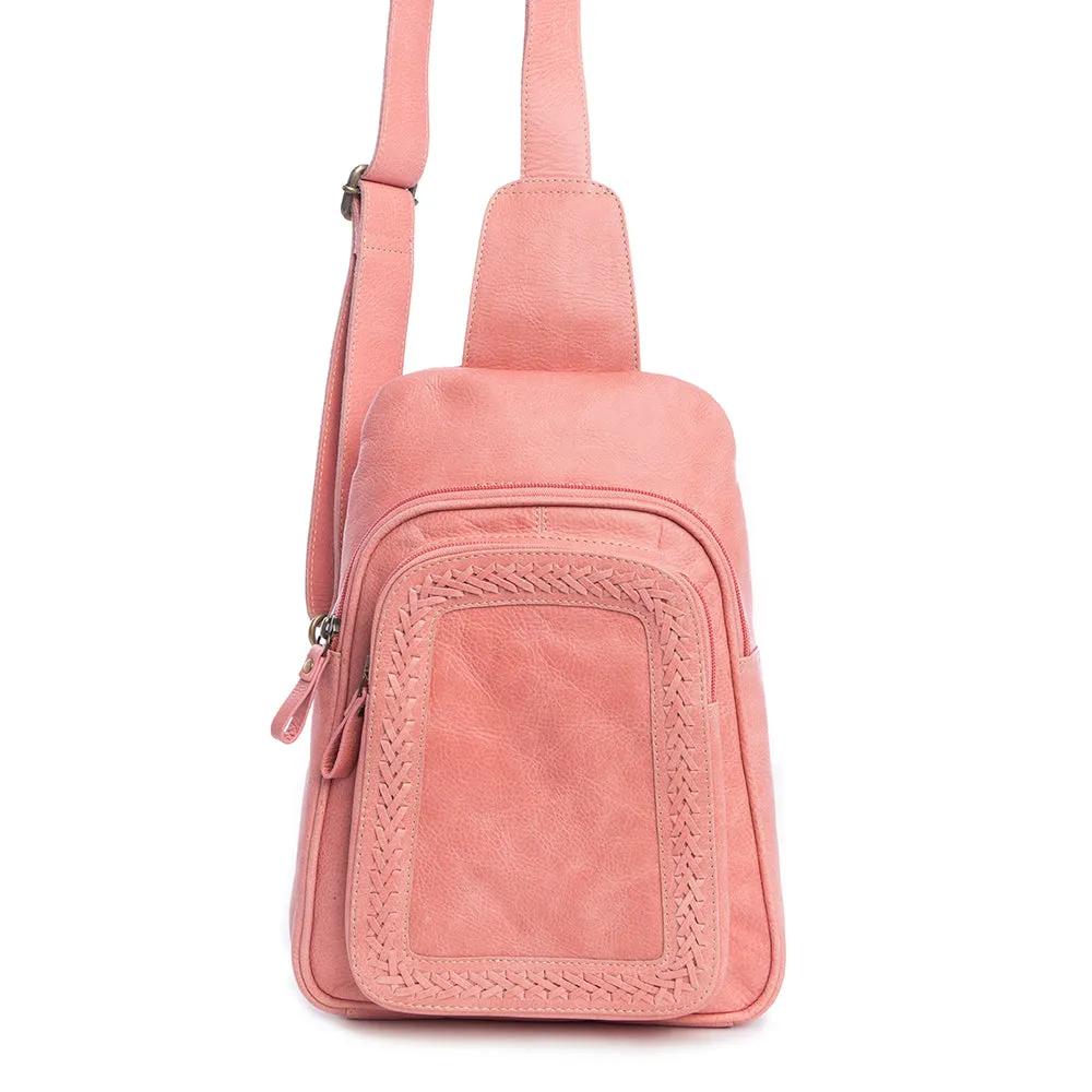 Willow Canyon Sling Bag In Pink sold by Myra Bag