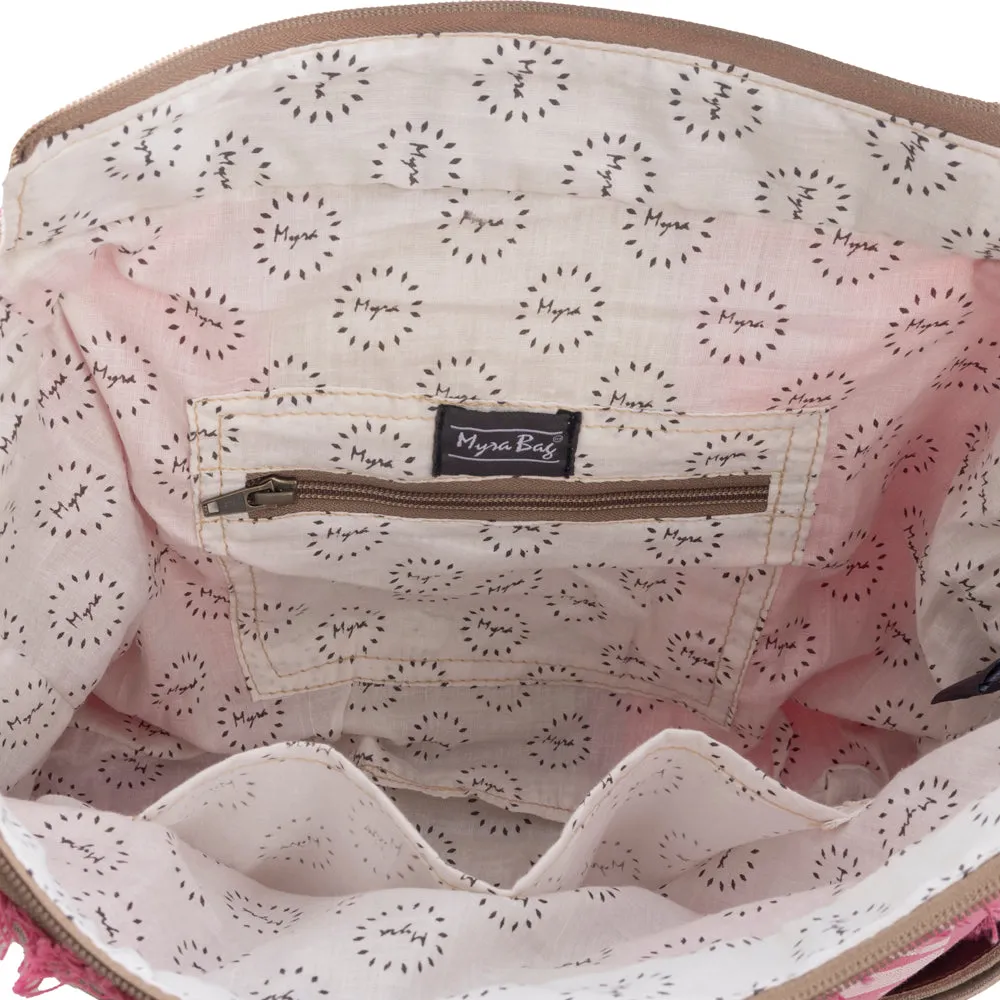 Queen Creek Small & Crossbody Bag in Pink sold by Myra Bag product image thumbnail 5