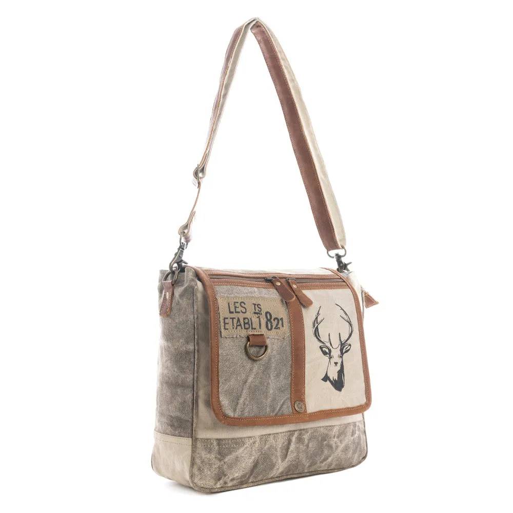 White Hart Deer Shoulder Bag sold by Myra Bag product image thumbnail 2