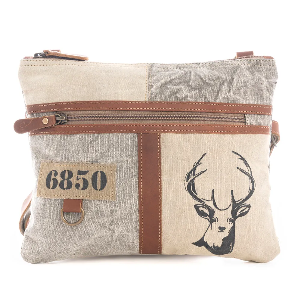 White Hart Deer Small Crossbody Bag sold by Myra Bag