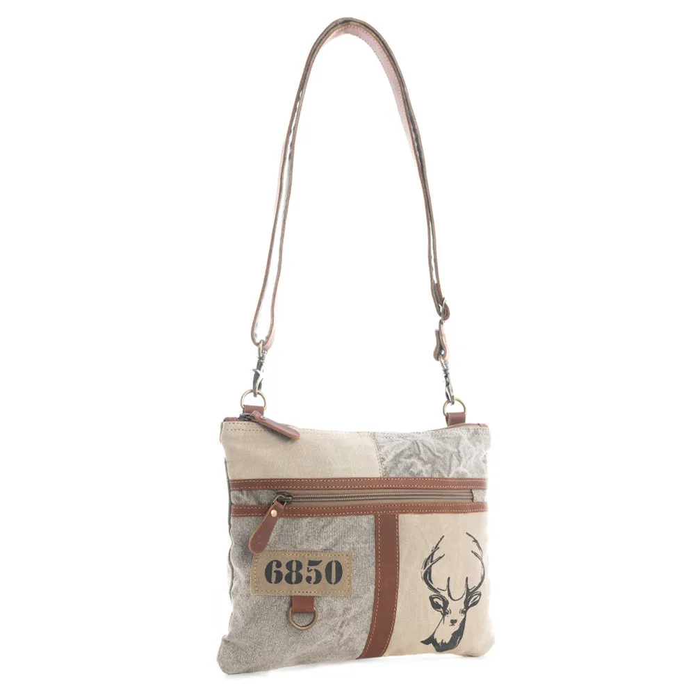 White Hart Deer Small Crossbody Bag sold by Myra Bag product image thumbnail 2