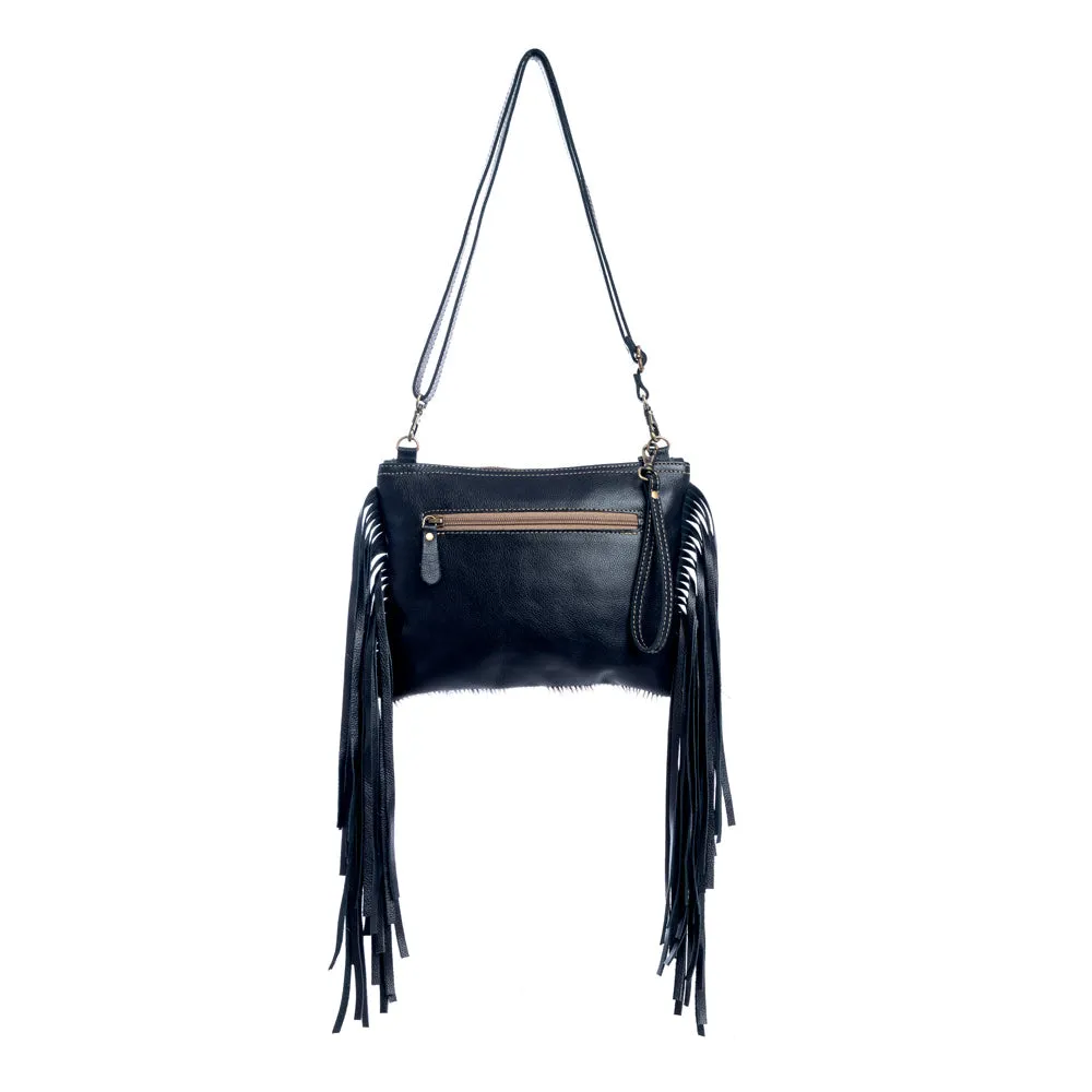 Mescalaro Hill Leather & Hairon Bag in Coal sold by Myra Bag product image thumbnail 4
