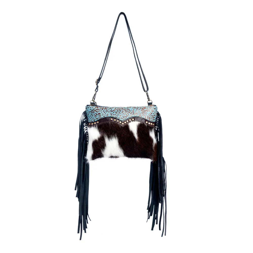 Mescalaro Hill Leather & Hairon Bag in Coal sold by Myra Bag product image thumbnail 2