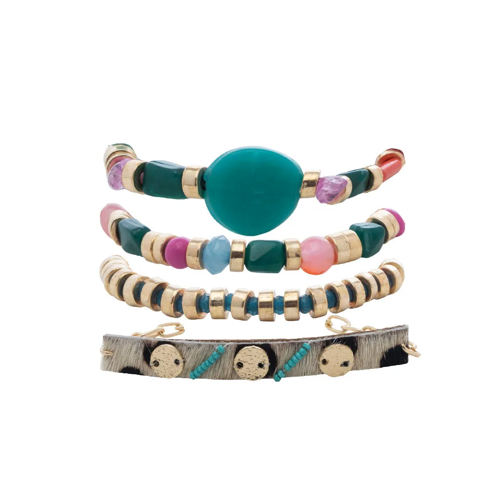 Mis Janitas Stacked Bracelet sold by Myra Bag
