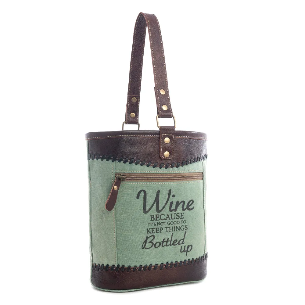 Bottled Up Double Wine Bag sold by Myra Bag product image thumbnail 2