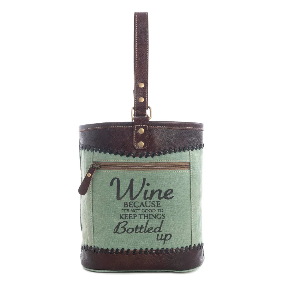 Bottled Up Double Wine Bag sold by Myra Bag product image thumbnail 3