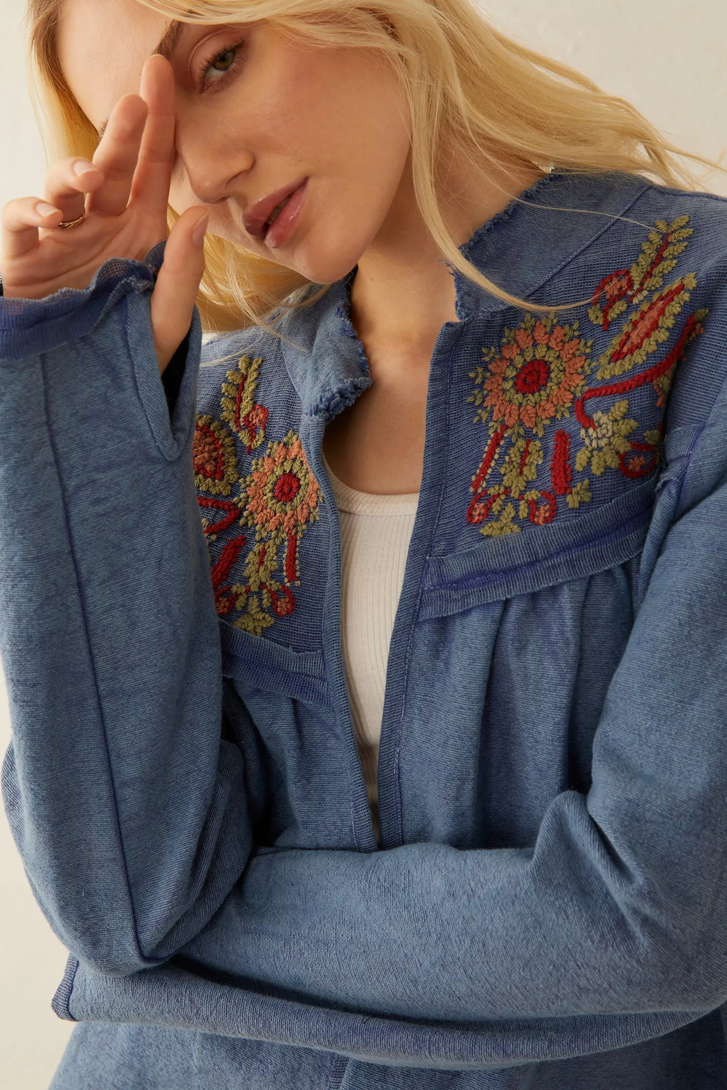 Hazel Anne Embroidered Jacket sold by Myra Bag product image thumbnail 2