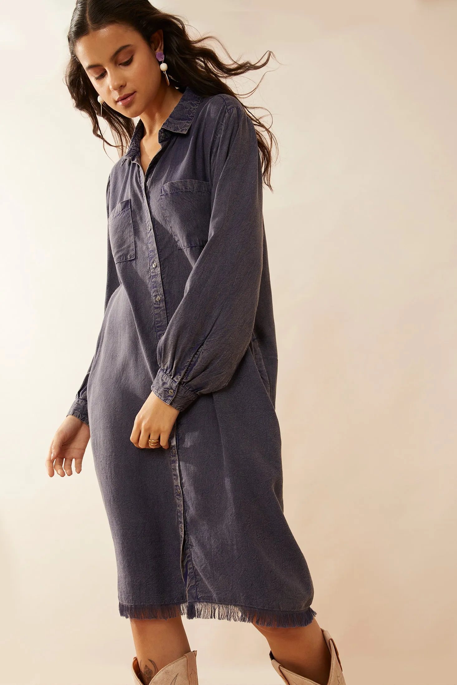 April Snow Button Dress sold by Myra Bag product image thumbnail 2